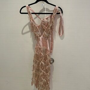 NYE party dress, sheer and sparkly